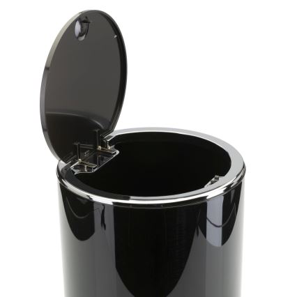 Set da bagno CARMEN 5 pz nero/cromo lucido