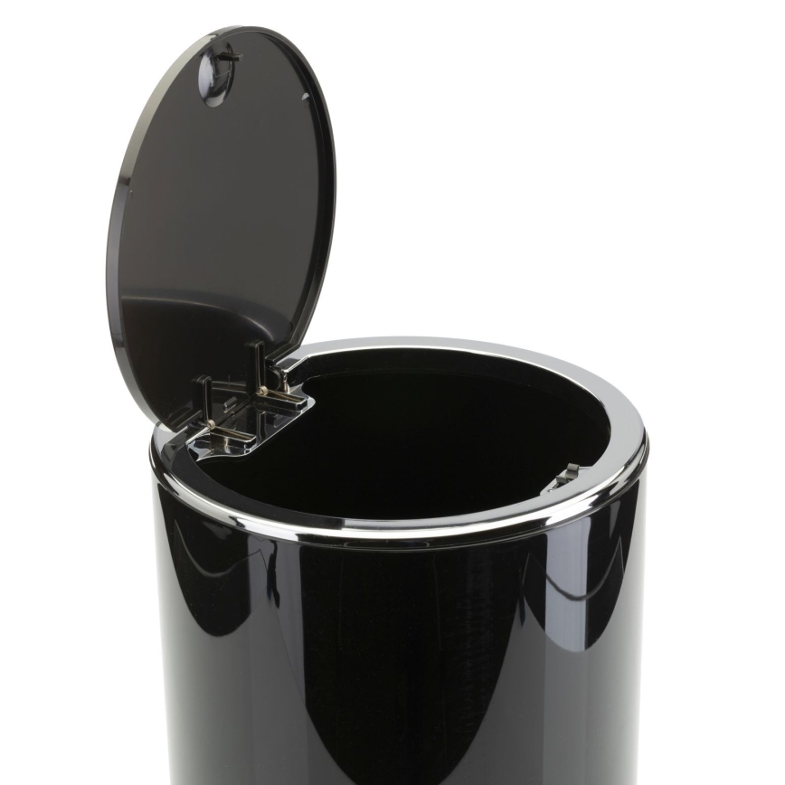 Set da bagno CARMEN 5 pz nero/cromo lucido