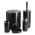 Set da bagno CARMEN 5 pz nero/cromo lucido