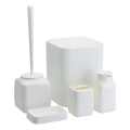 Set da bagno CRYSTAL 5 pz bianco