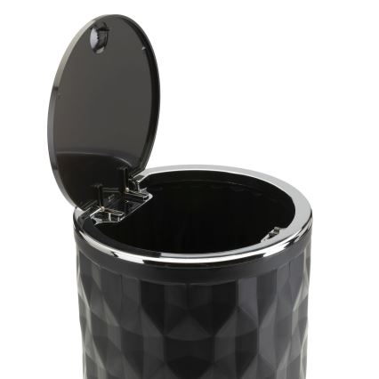 Set da bagno REINA 5 pz nero/cromo lucido