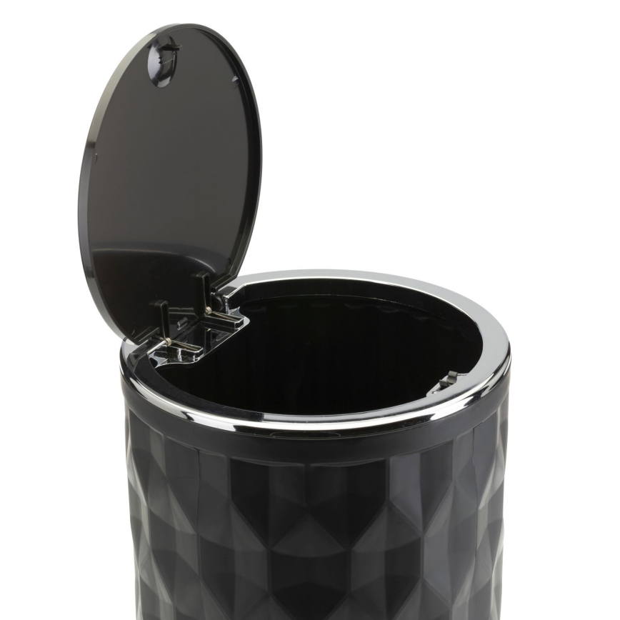Set da bagno REINA 5 pz nero/cromo lucido