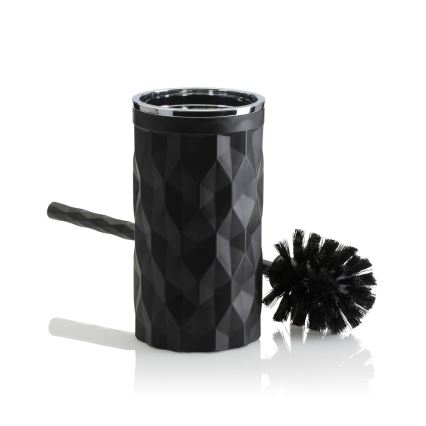 Set da bagno REINA 5 pz nero/cromo lucido