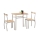 Set da balcone LANCE 82x50 cm metallo/rovere Sonoma