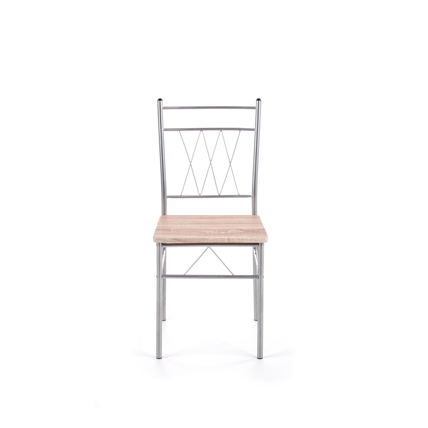 Set da balcone LANCE 82x50 cm metallo/rovere Sonoma