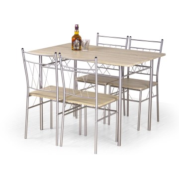 Set da pranzo FAUST metallo/rovere Sonoma