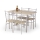 Set da pranzo FAUST metallo/rovere Sonoma