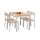 Set da pranzo MALCOLM 110x70 cm metallo/rovere sonoma