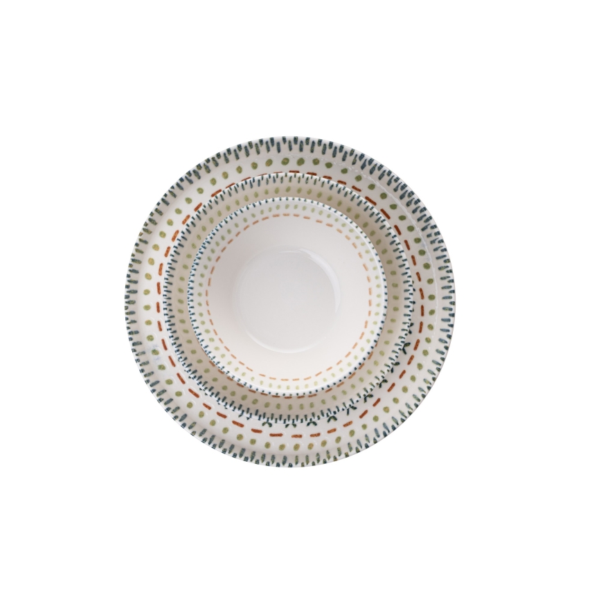 Set da tavola 12 pezzi multicolore/porcellana