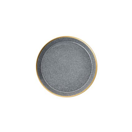 Set da tavola 16 pezzi antracite/oro/porcellana