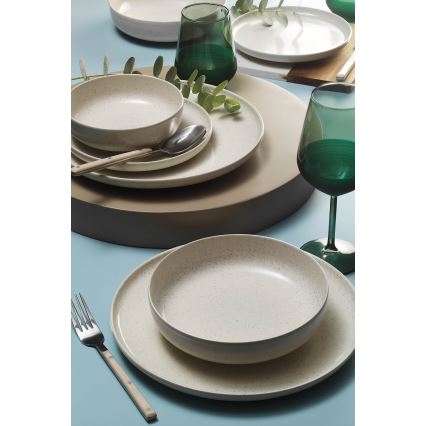 Set da tavola 16 pezzi beige/porcellana