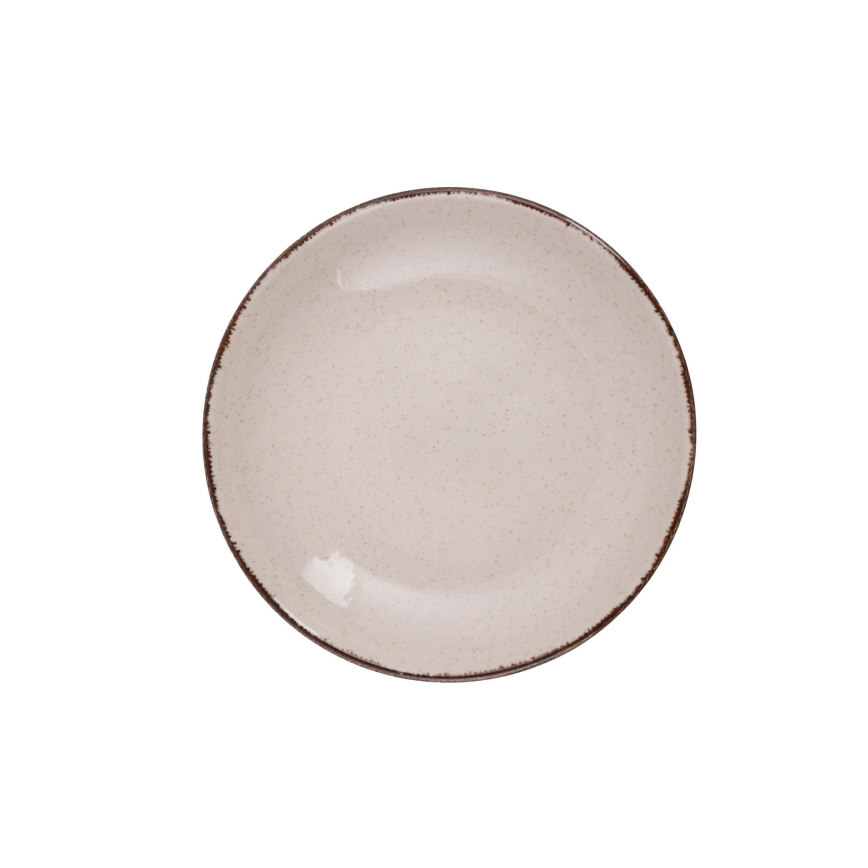 Set da tavola 18 pezzi beige/porcellana