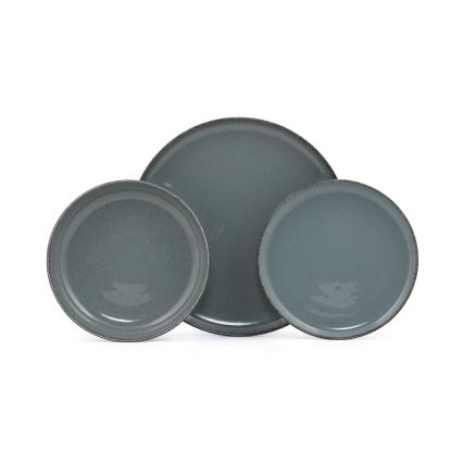 Set da tavola 18 pezzi blu/porcellana