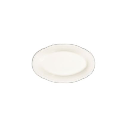 Set da tavola 18 pezzi crema/argento/porcellana