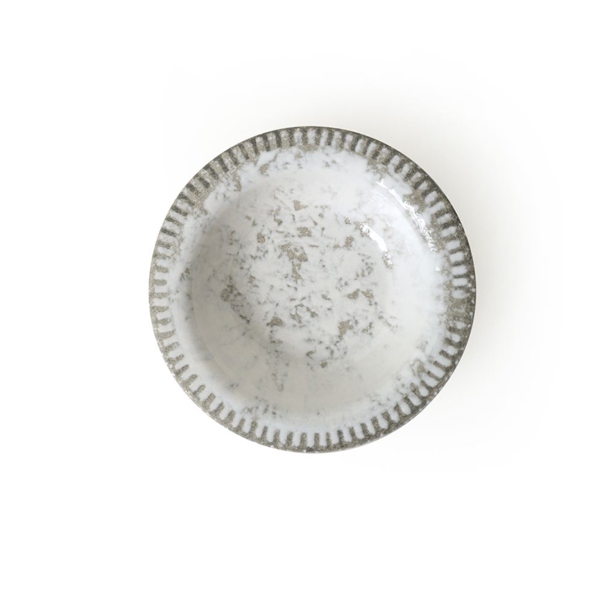Set da tavola 18 pezzi grigio/ceramica
