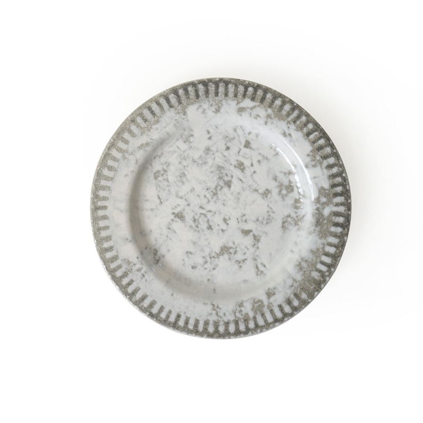 Set da tavola 18 pezzi grigio/ceramica