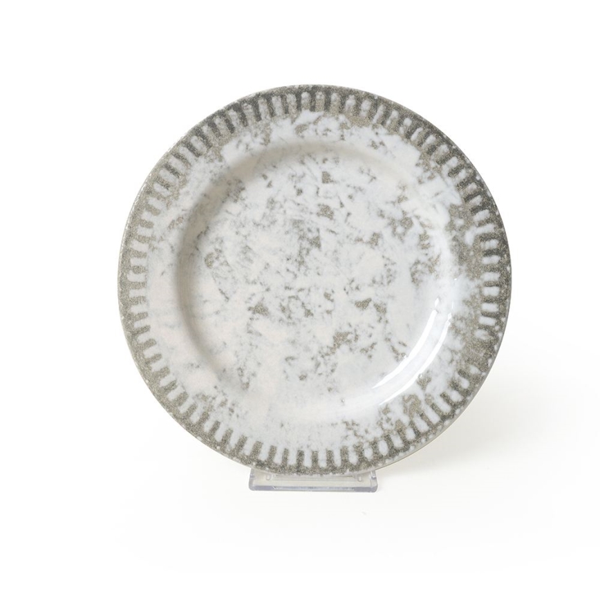Set da tavola 18 pezzi grigio/ceramica