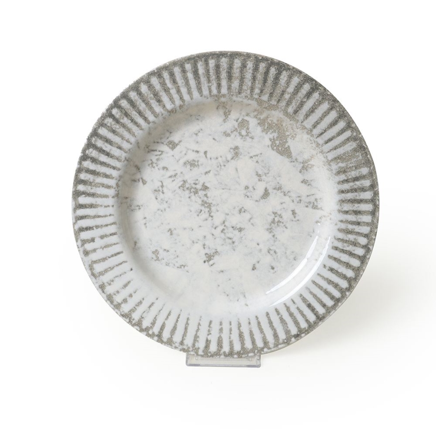 Set da tavola 18 pezzi grigio/ceramica