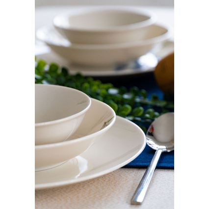 Set da tavola 18 pezzi in porcellana, bianco/blu/verde