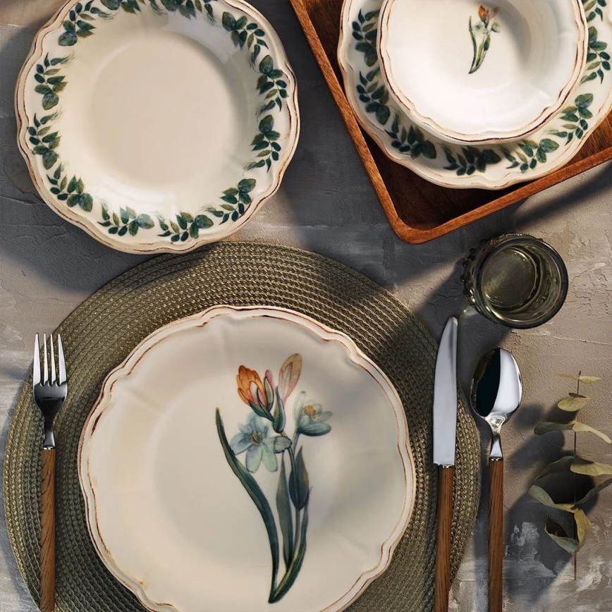 Set da tavola 18 pezzi multicolore/porcellana