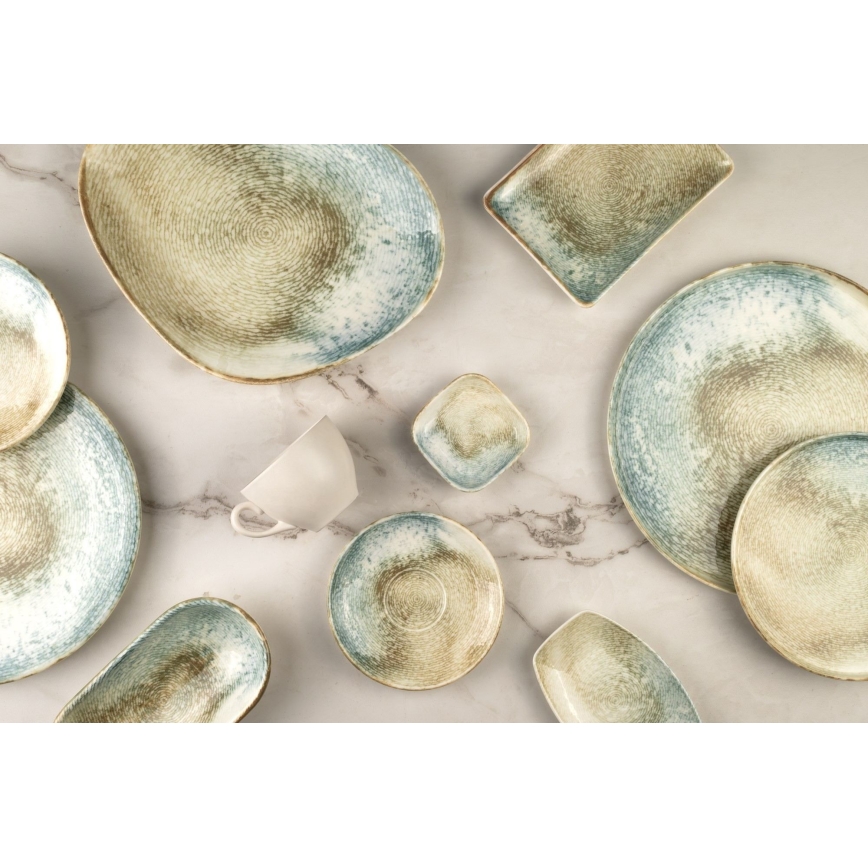 Set da tavola 18 pezzi multicolore/porcellana