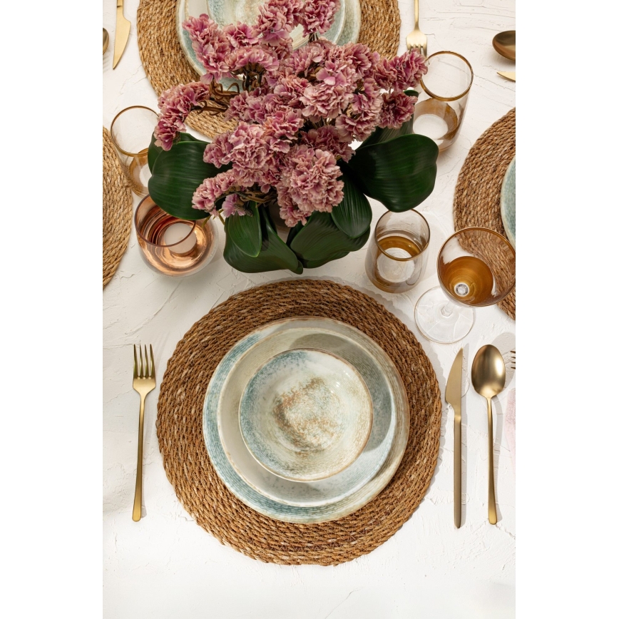 Set da tavola 18 pezzi multicolore/porcellana