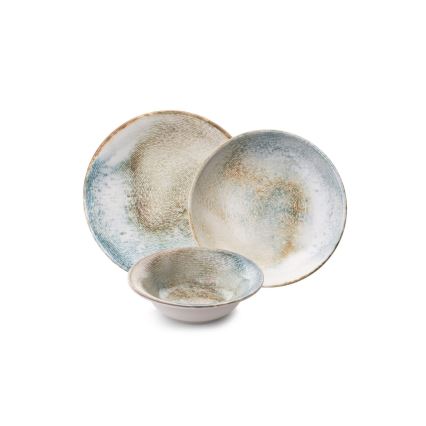 Set da tavola 18 pezzi multicolore/porcellana