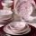 Set da tavola 18 pezzi rosso/bianco/porcellana