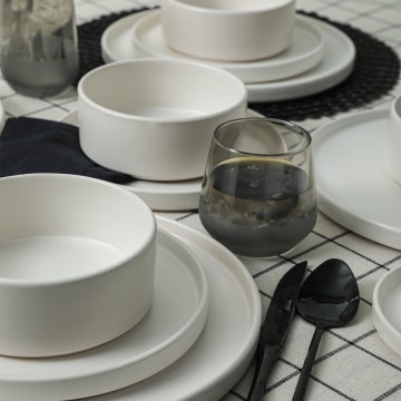 Set da tavola 20 pezzi bianco/ceramica