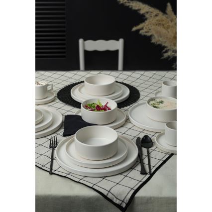 Set da tavola 20 pezzi bianco/ceramica