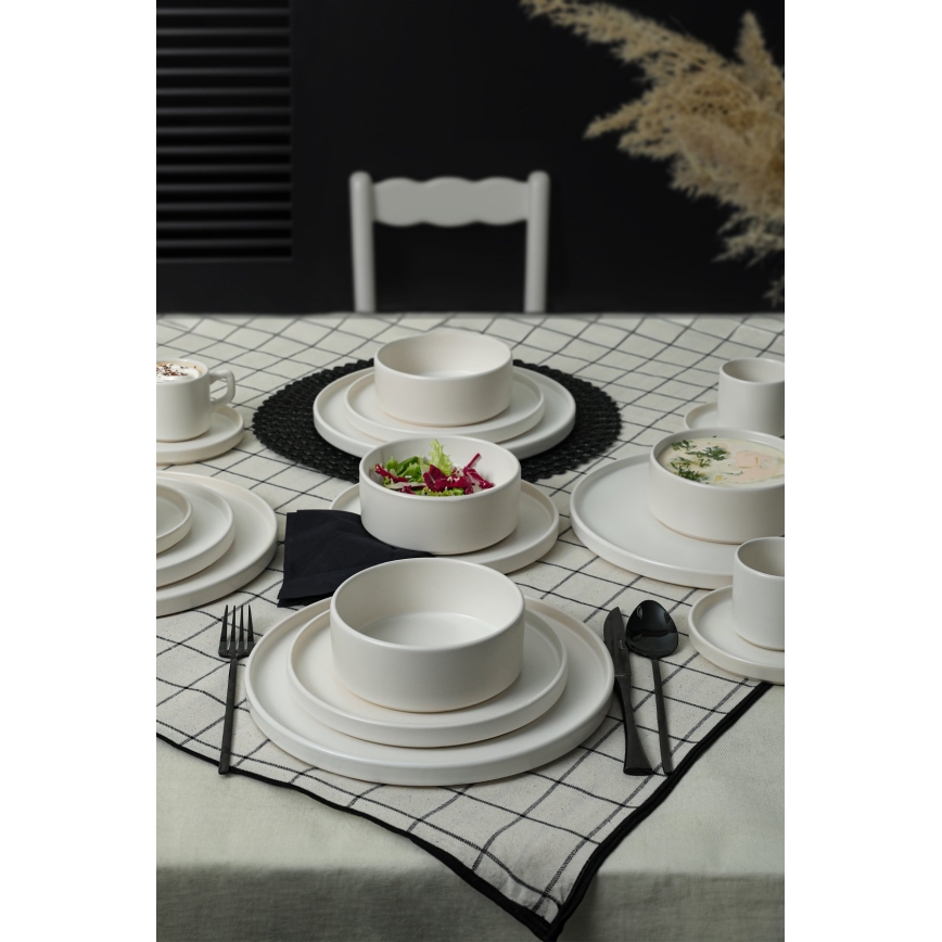 Set da tavola 20 pezzi bianco/ceramica