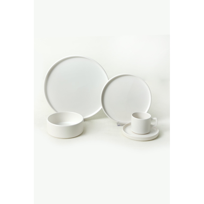 Set da tavola 20 pezzi bianco/ceramica