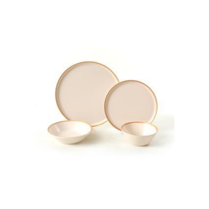 Set da tavola 24 pezzi beige/ceramica