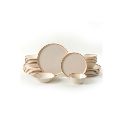 Set da tavola 24 pezzi beige/ceramica