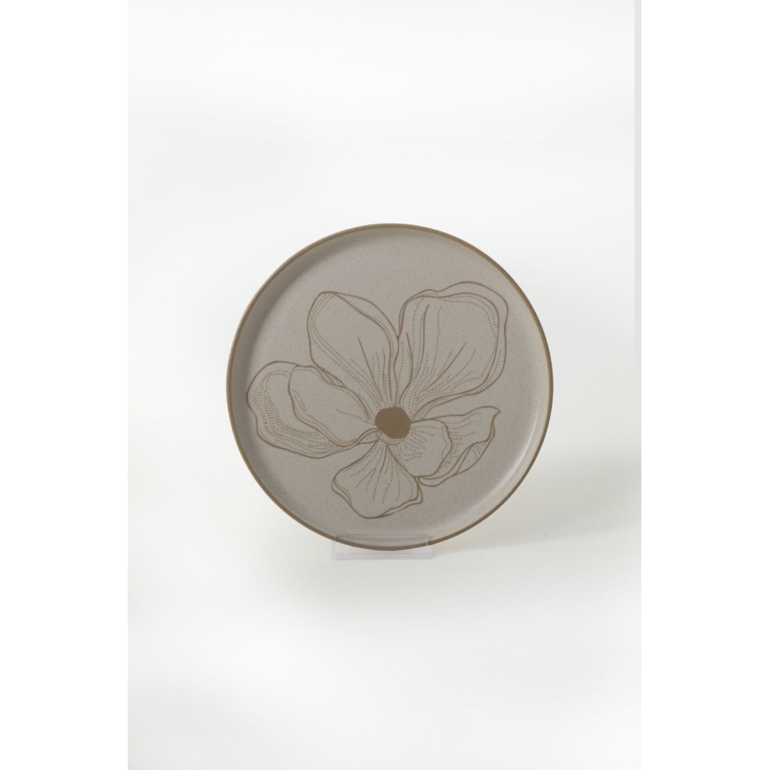 Set da tavola 24 pezzi beige/ceramica