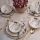 Set da tavola 24 pezzi beige in ceramica