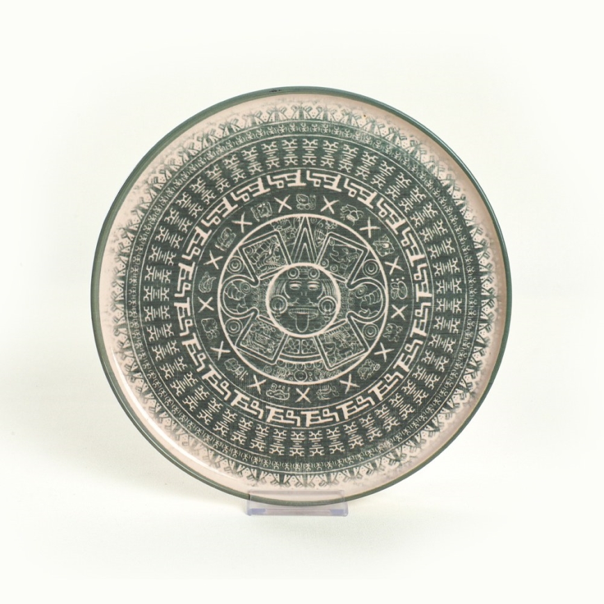 Set da tavola 24 pezzi beige/verde in gres