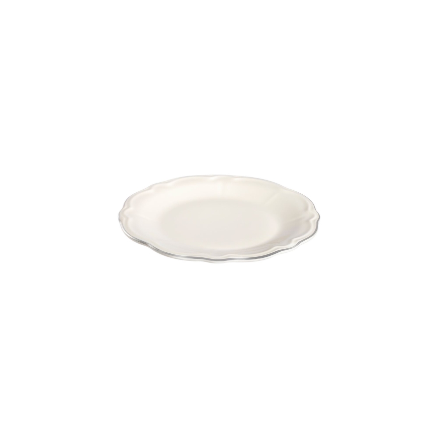 Set da tavola 24 pezzi bianco/argento/porcellana
