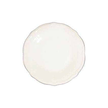 Set da tavola 24 pezzi bianco/argento/porcellana