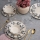 Set da tavola 24 pezzi bianco/blu/ceramica