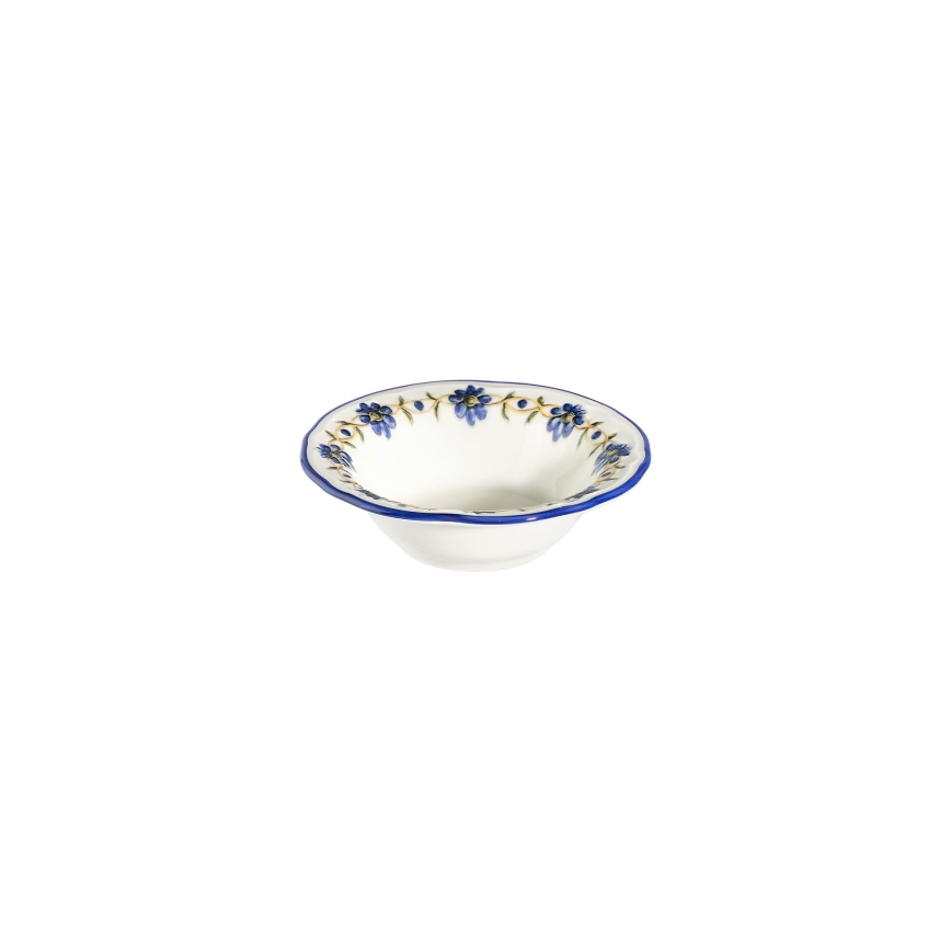 Set da tavola 24 pezzi bianco/blu/giallo/porcellana