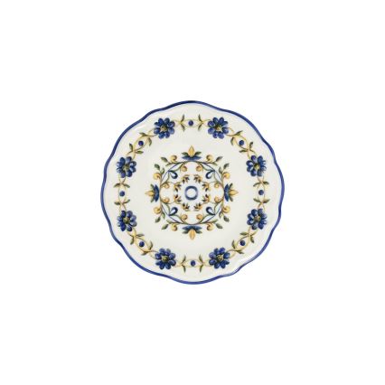 Set da tavola 24 pezzi bianco/blu/giallo/porcellana
