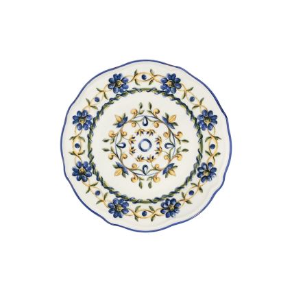 Set da tavola 24 pezzi bianco/blu/giallo/porcellana