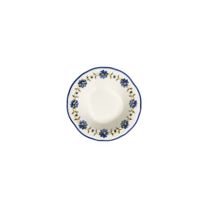 Set da tavola 24 pezzi bianco/blu/giallo/porcellana