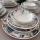Set da tavola 24 pezzi bianco/blu/marrone/ceramica