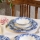 Set da tavola 24 pezzi bianco/blu/porcellana