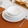 Set da tavola 24 pezzi, bianco in porcellana