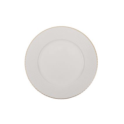 Set da tavola 24 pezzi bianco/oro/porcellana