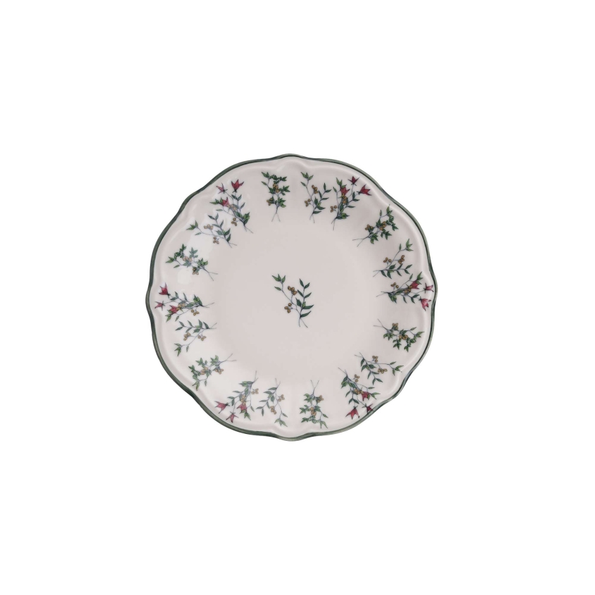 Set da tavola 24 pezzi bianco/verde/porcellana