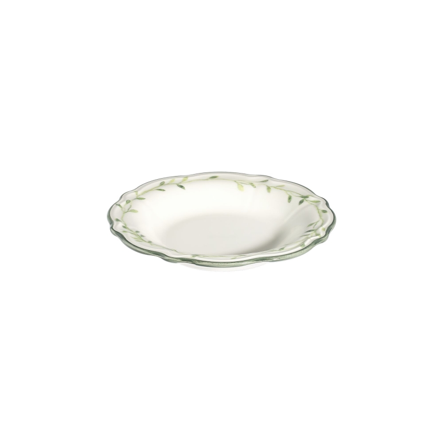 Set da tavola 24 pezzi bianco/verde/porcellana